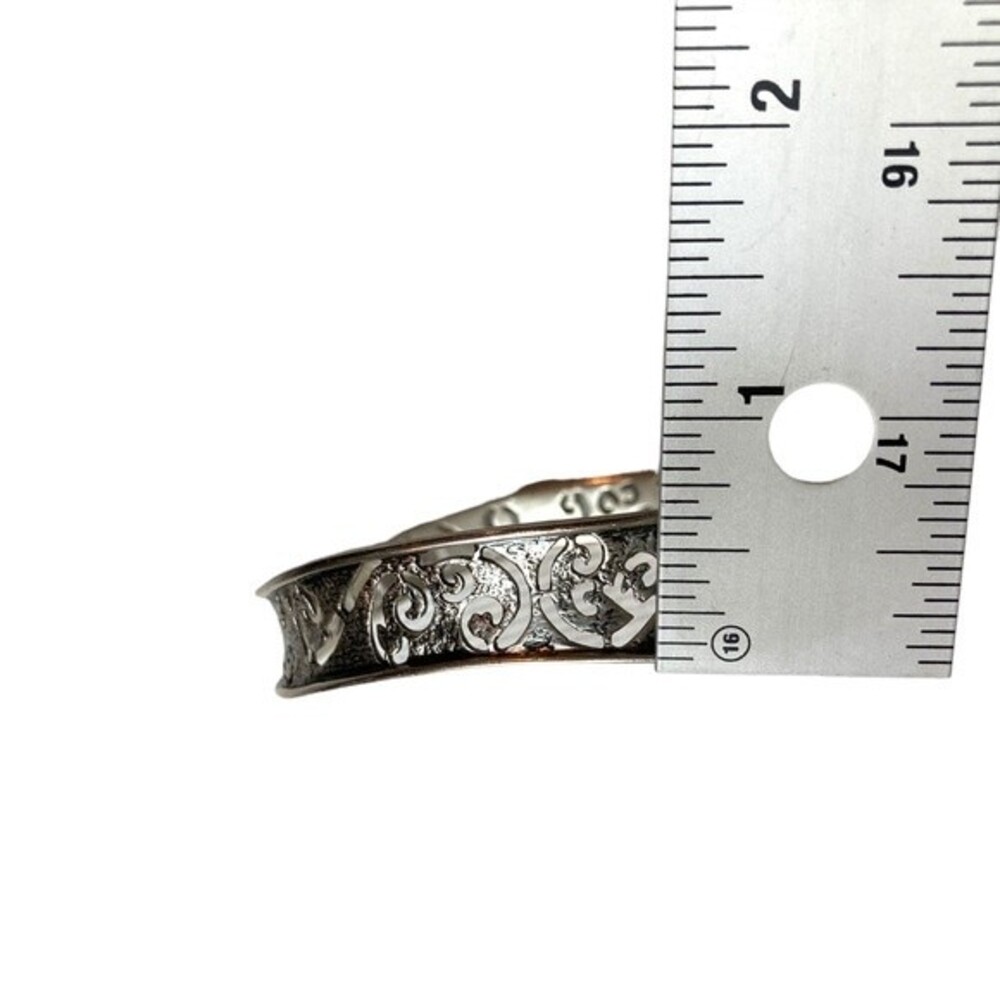 Silpada 925 Sterling Silver Oxidized Oval Cutout Bangle Retired - Picture 5 of 11